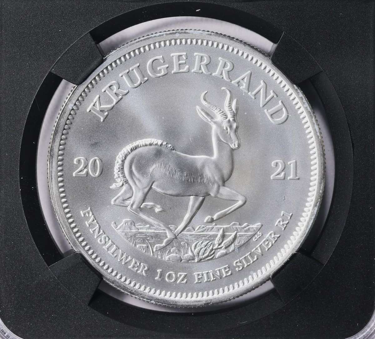 2021 MS-70 1oz S-Krugerrand-1st Day of Production (Silver Metal Label)