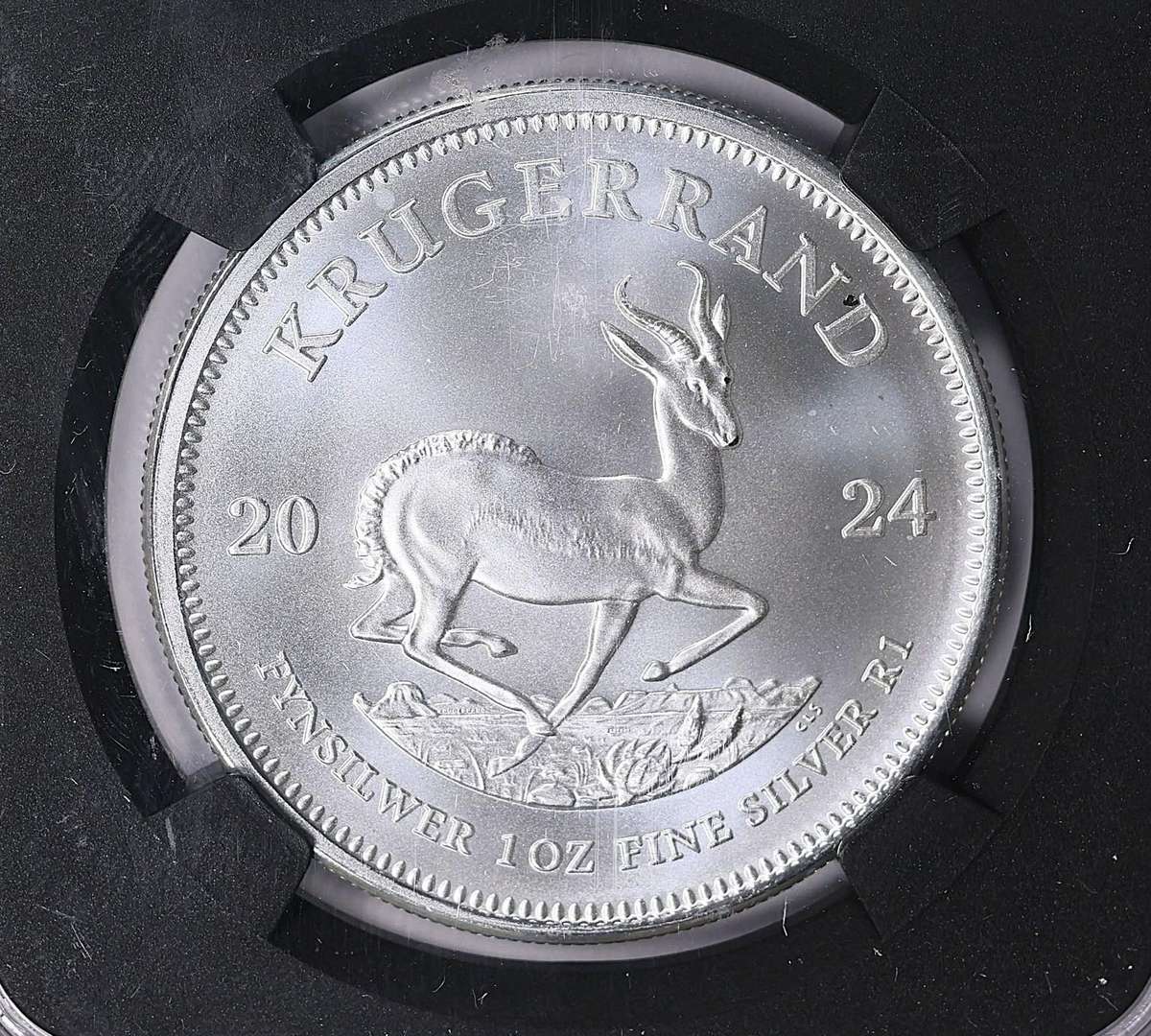 2024 MS-70 1oz Silver Krugerrand - (Silver Metal Label)