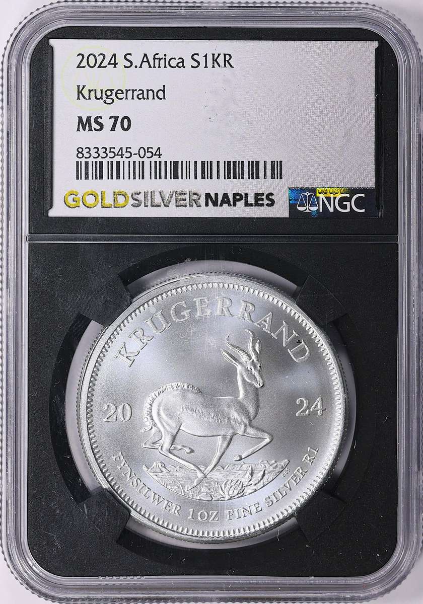 2024 MS-70 1oz Silver Krugerrand - (Silver Metal Label)