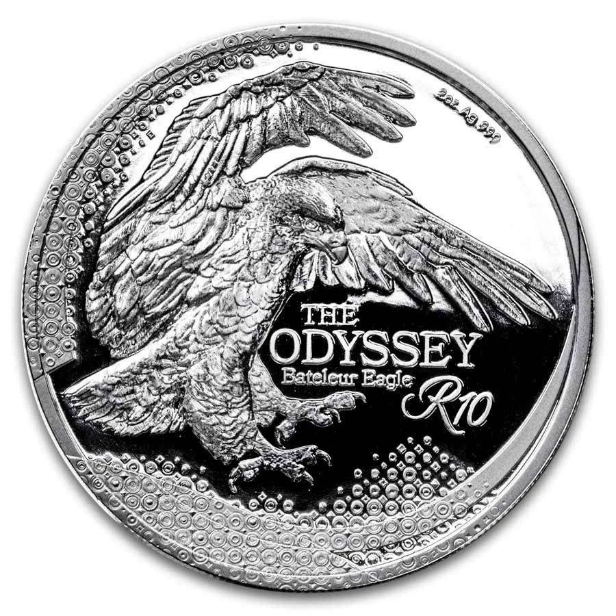 2025 PF-70 The Odyssey Bateleur Eagle 2oz Silver R10 (Low Mint 5000) NGC First Day of Issue