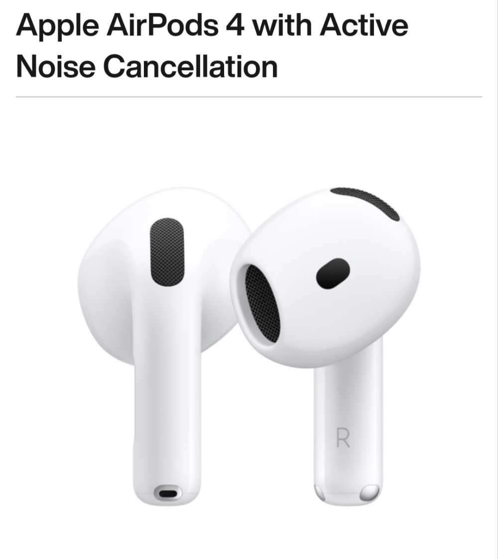Apple Airpods 4 with Active noise cancelation