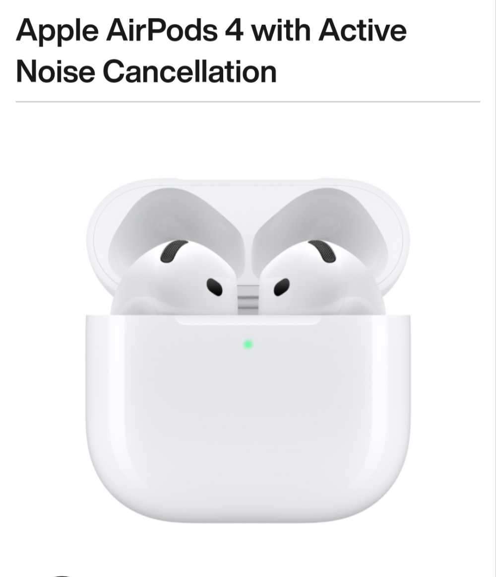 Apple Airpods 4 with Active noise cancelation