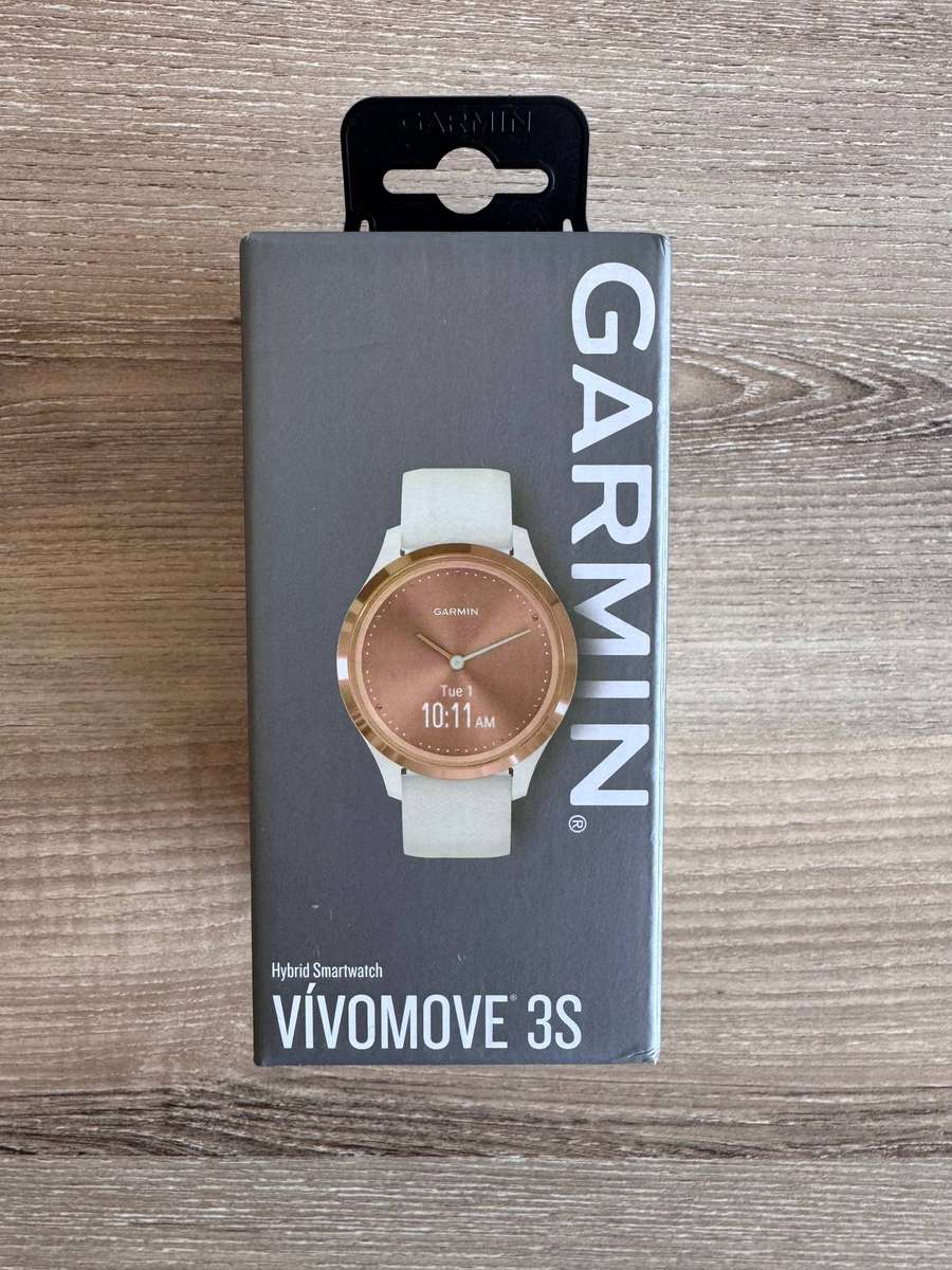 Garmin vívomove 3S Hybrid Smartwatch  Rose Gold / White