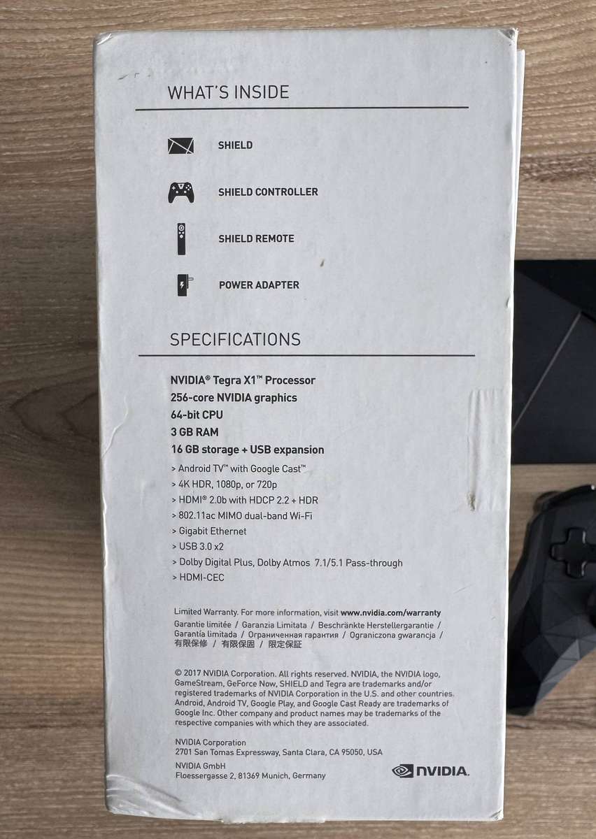 NVIDIA Shield TV 4K HDR Android TV Complete in Original Box