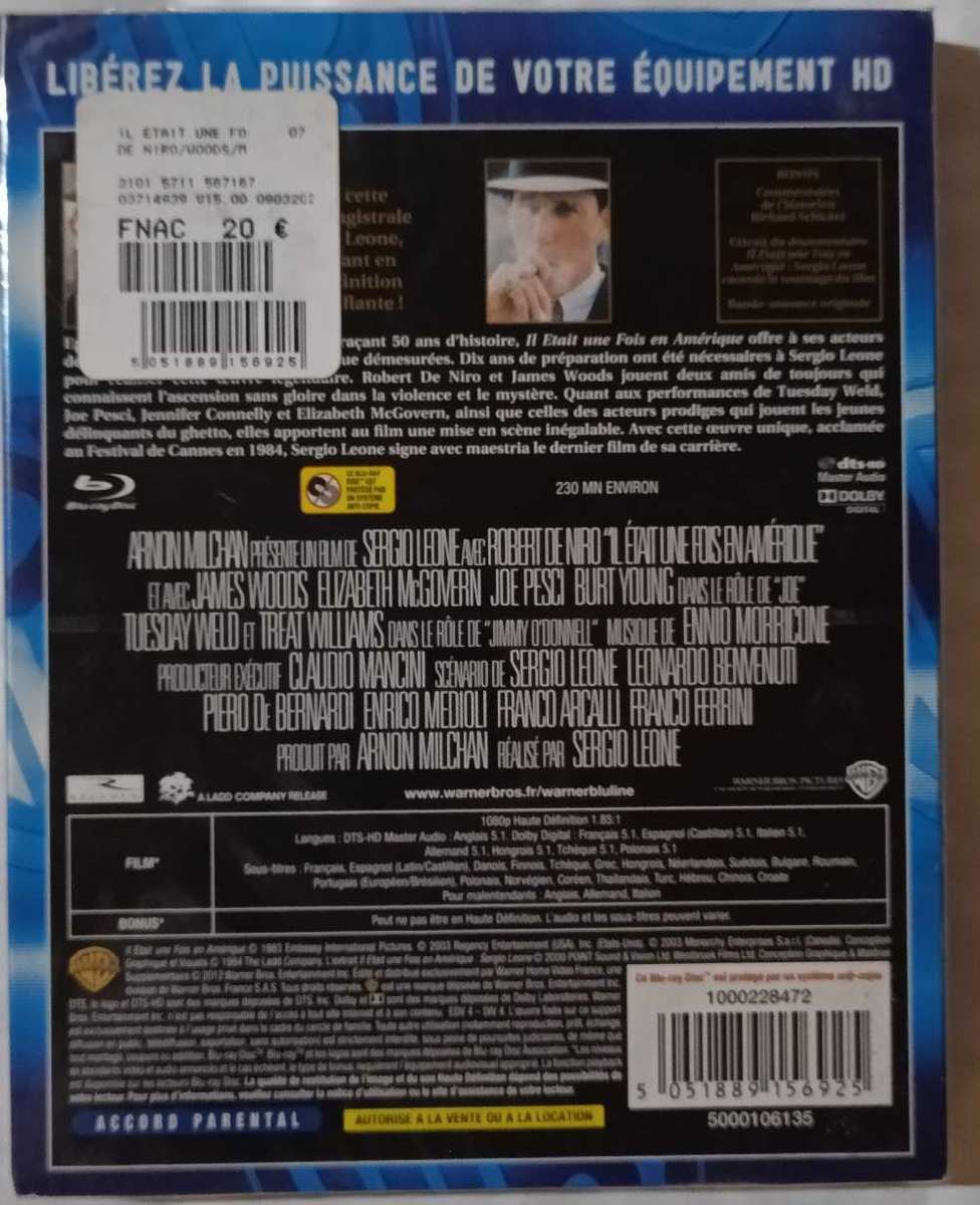 Once upon a time in America on Blu-ray (Sealed)