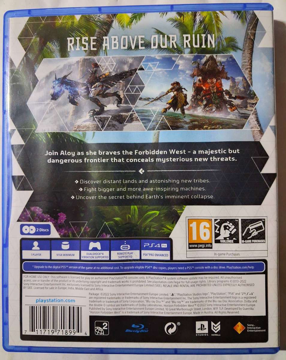 Horizon II Forbidden West for PS4