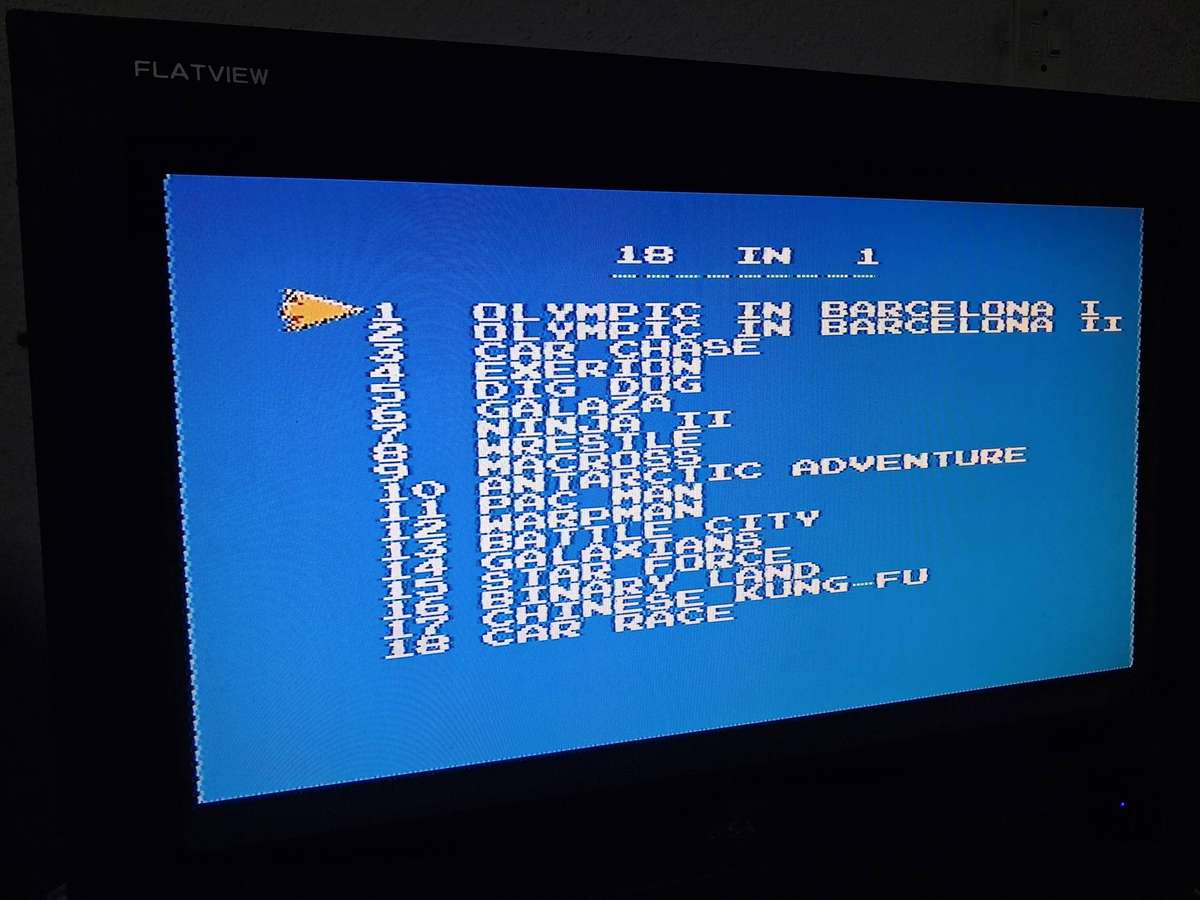 TV Games Cartridge 18 in 1