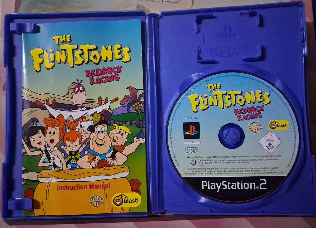 The Flinstones Bedrock Racing for Ps2 (PAL, CIB)