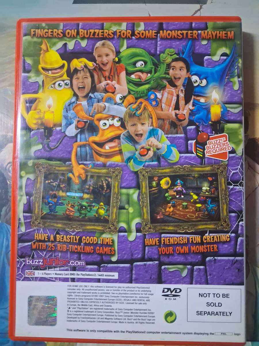 Buzz Junior Monster Rumble for Ps2 (PAL, USB)