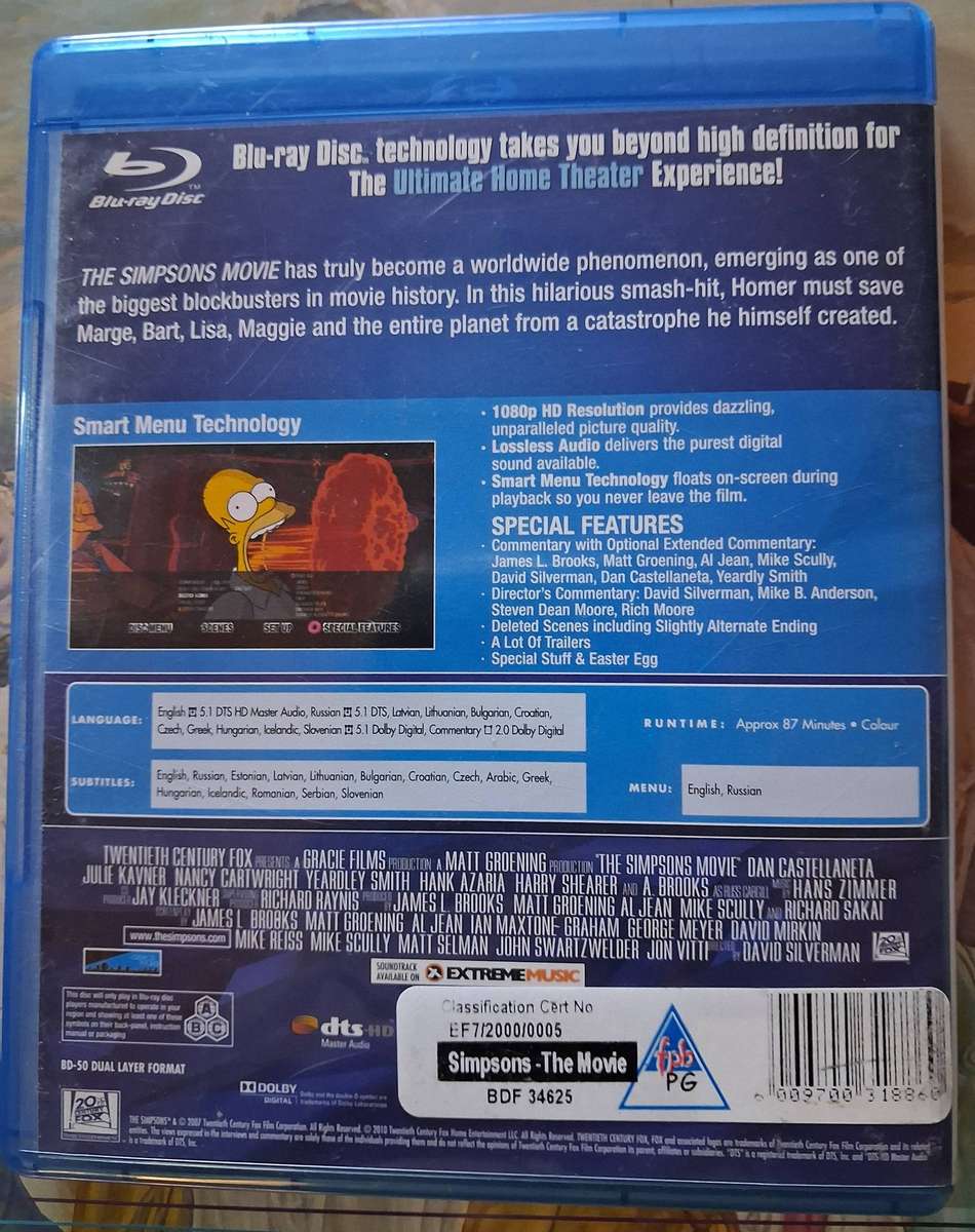The Simpsons Movie on Blu-ray
