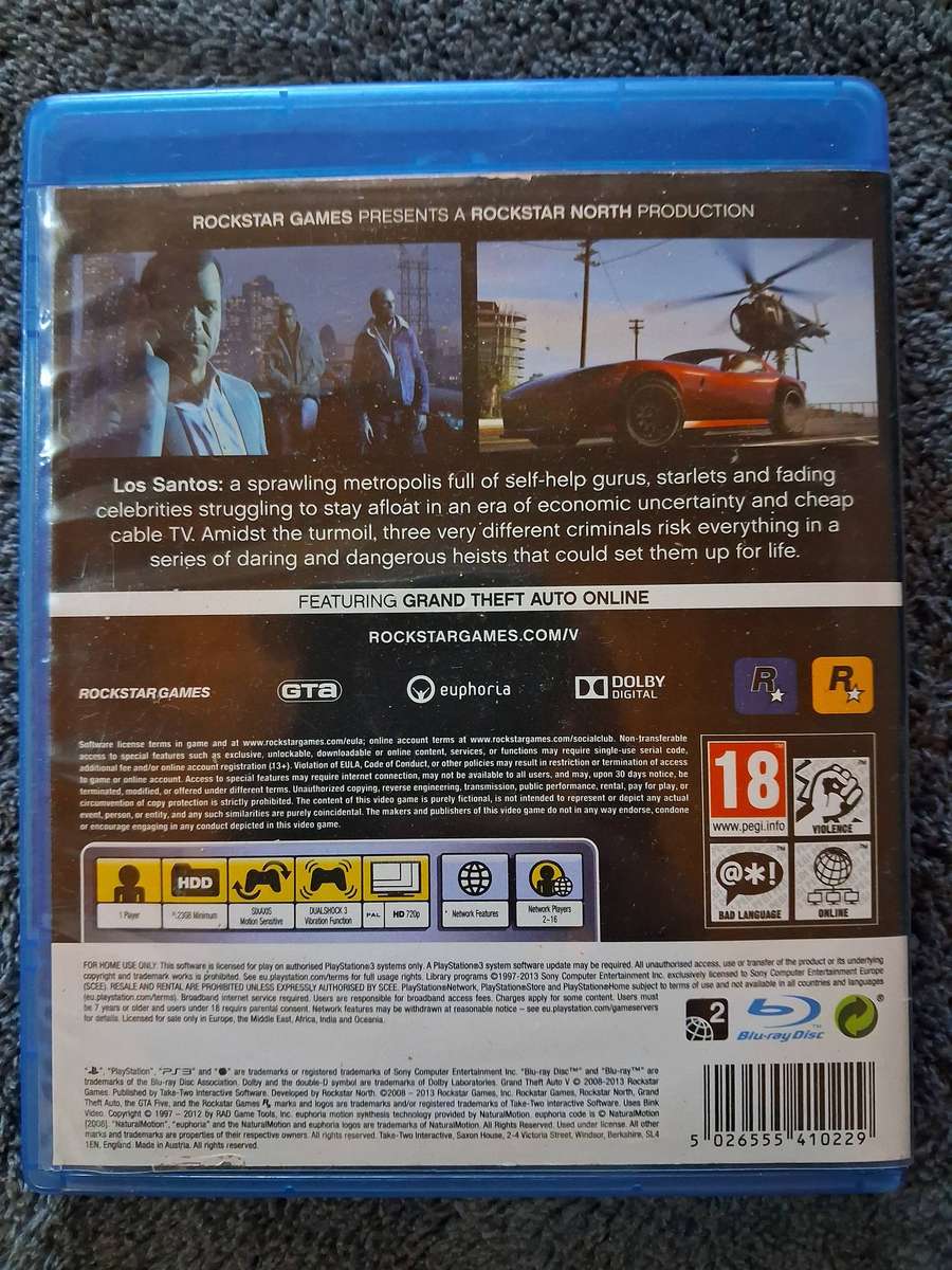 GTA V for Ps3 (CIB)