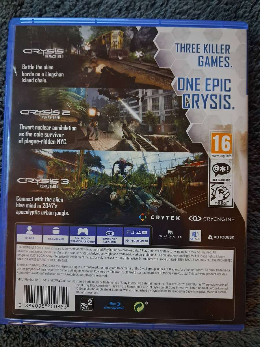 Crysis Remastered Trilogy for Ps4