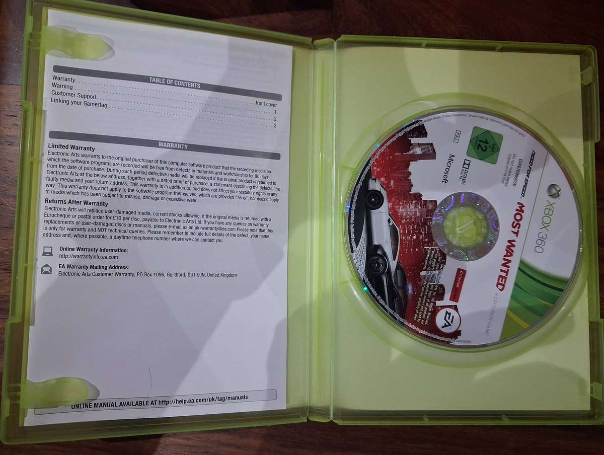 Need for Speed Most Wanted for Xbox 360 (PAL, CIB)