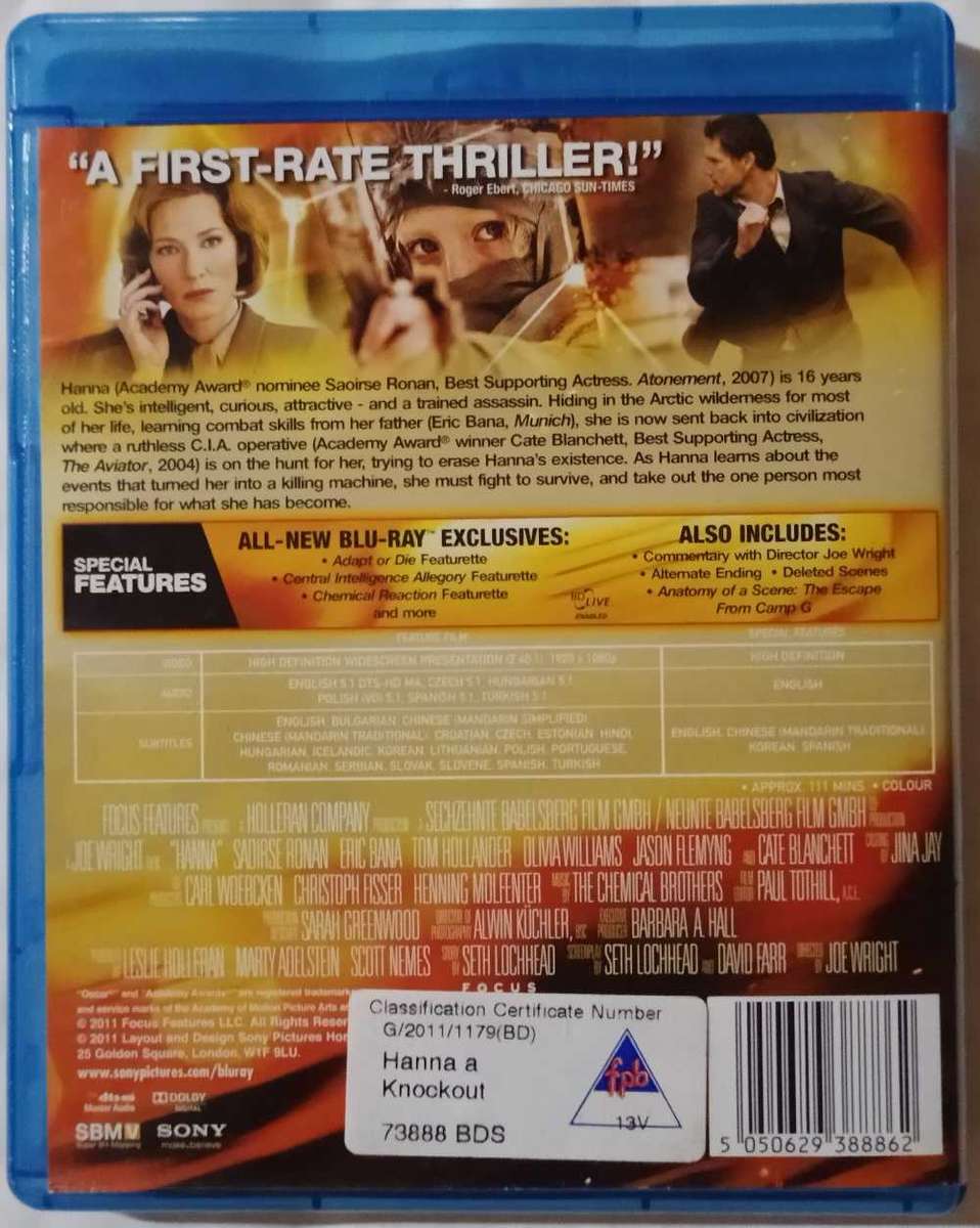 Hanna on Blu-ray