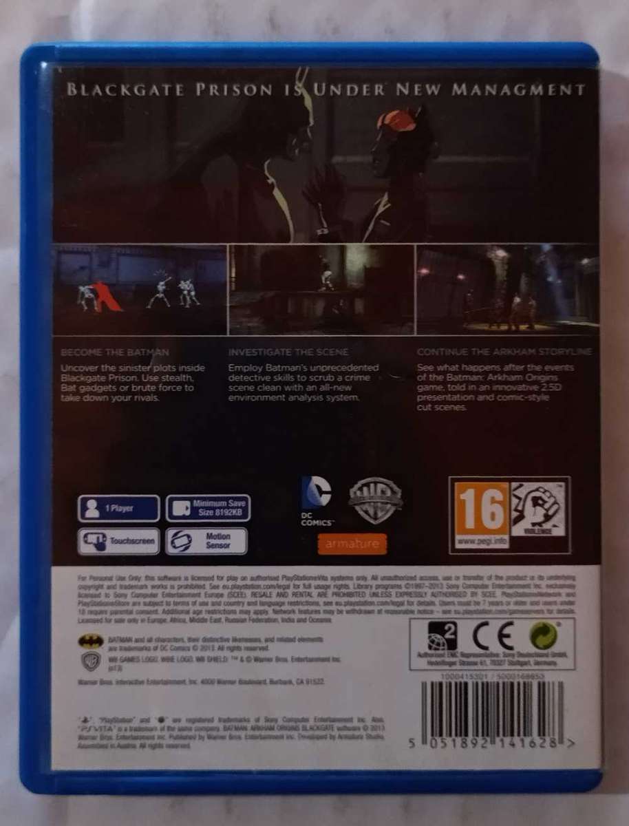 Batman Arkham Origins Blackgate for PS Vita