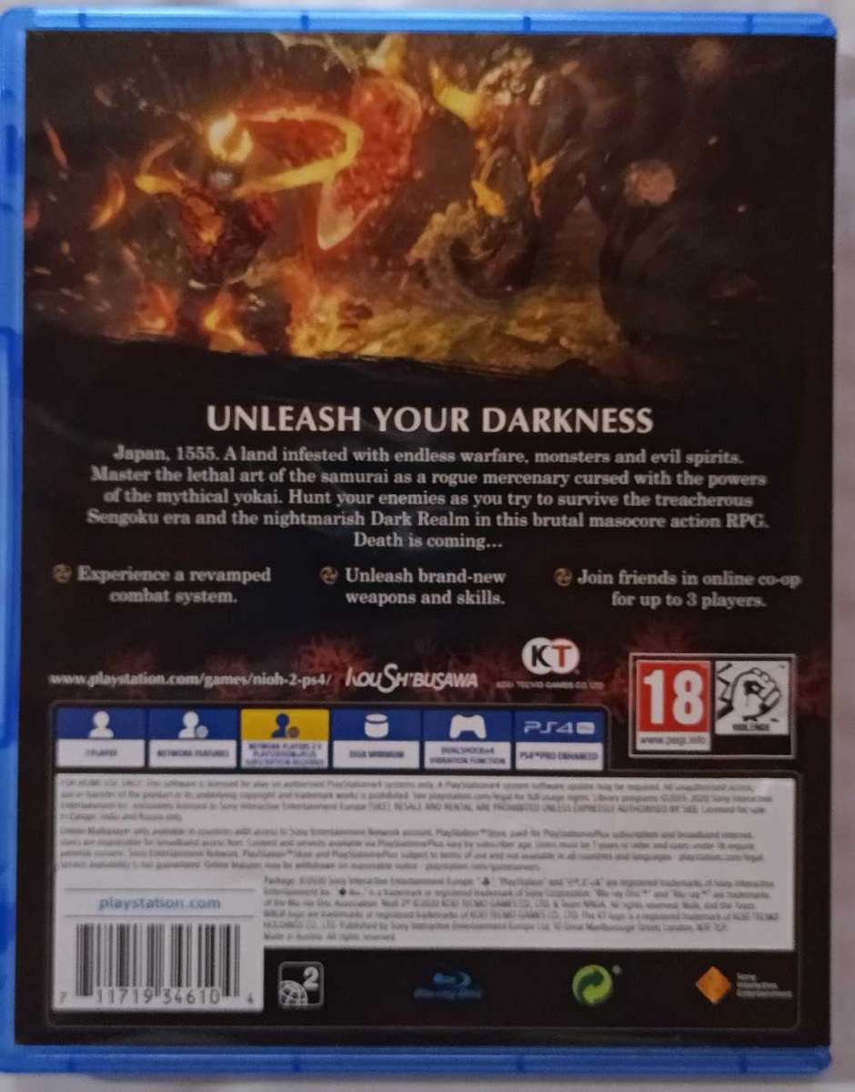 Nioh 2 for PlayStation 4