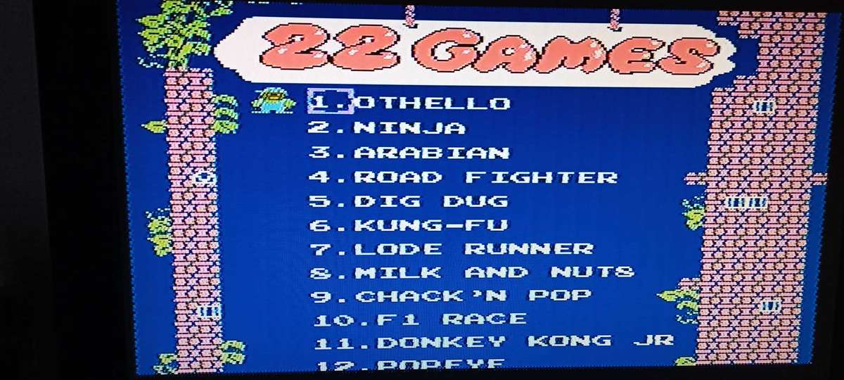 22 in 1 TV Game Cartridge