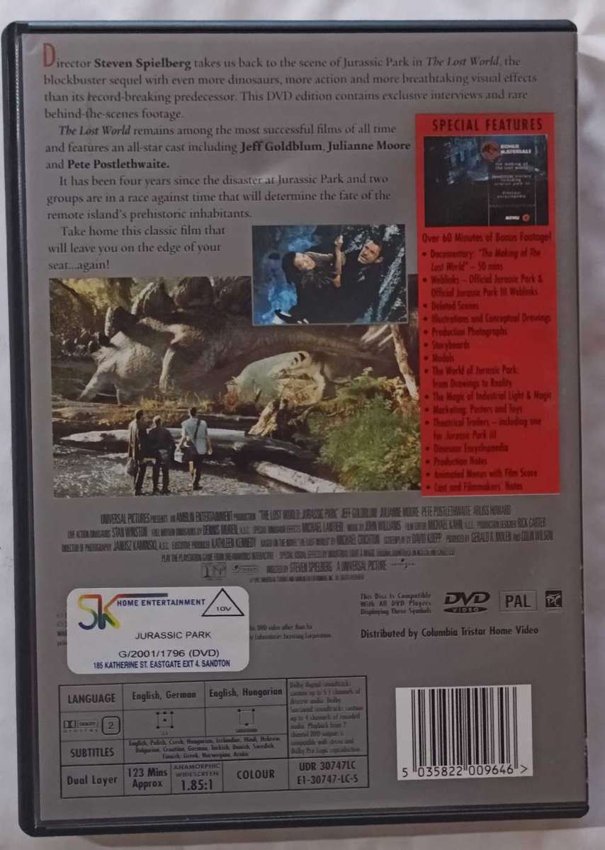 Jurassic Park The Lost World on DVD (Collector's Edition)