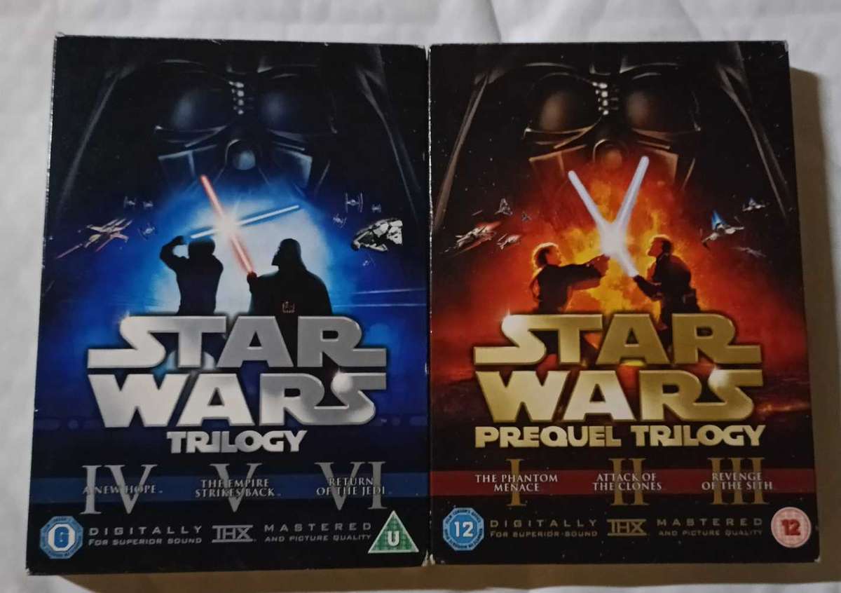 Star Wars movies 1 - 6 ( 12 DVD discs )