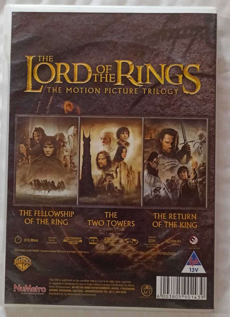Lord of the Rings Trilogy on DVD