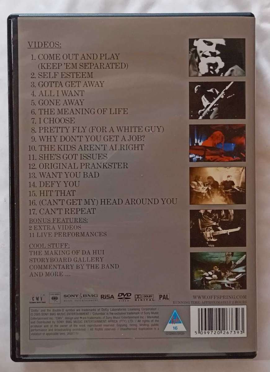 The Offspring Complete Music Video Collection DVD