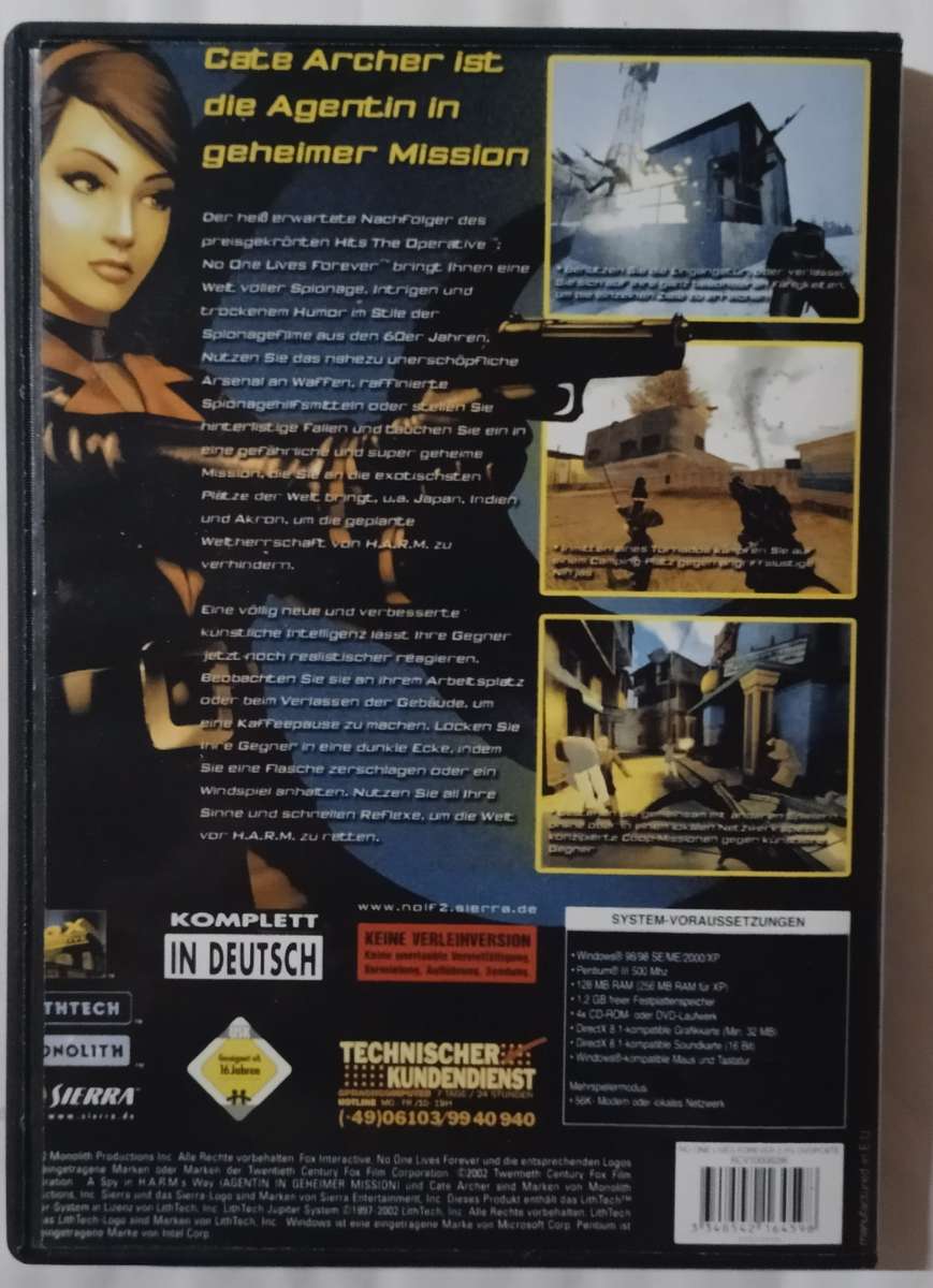 No one lives Forever 2 for PC