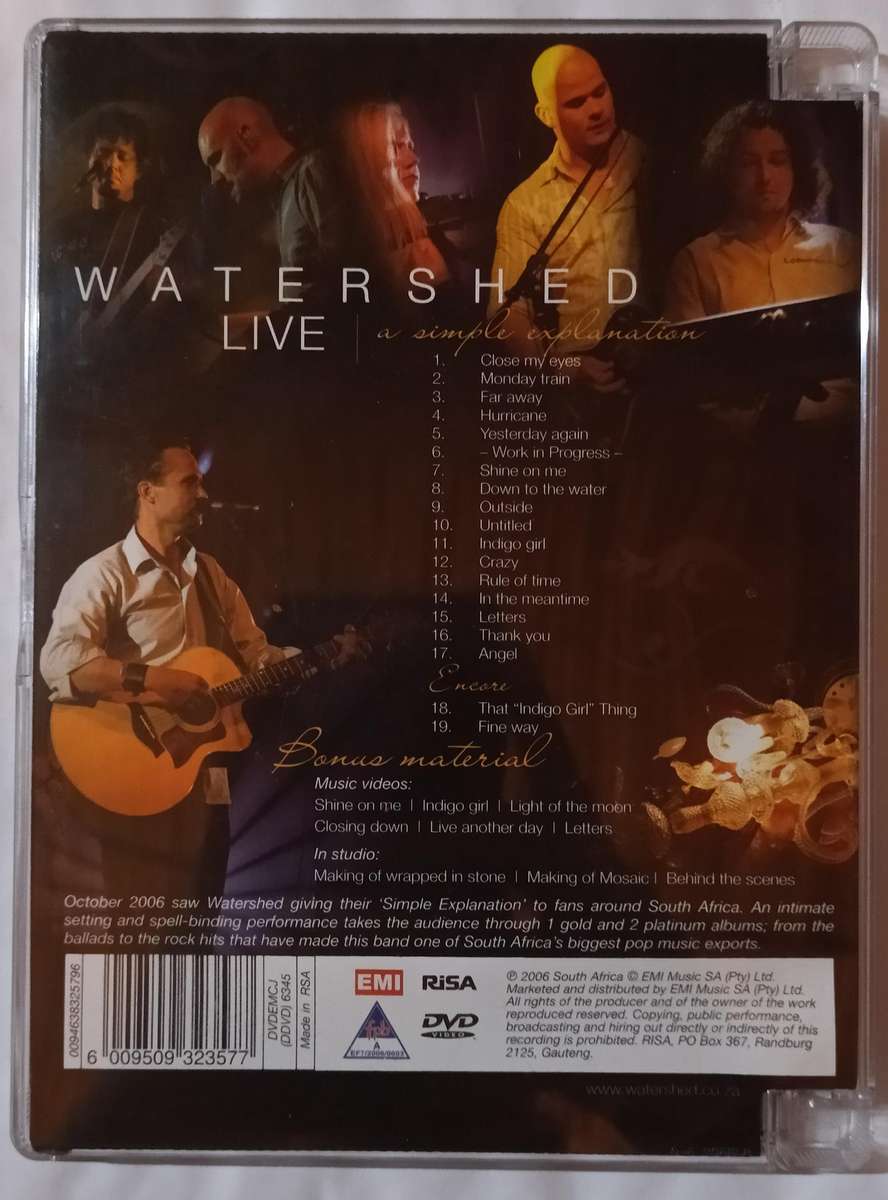 Watershed Live - a Simple Explanation DVD