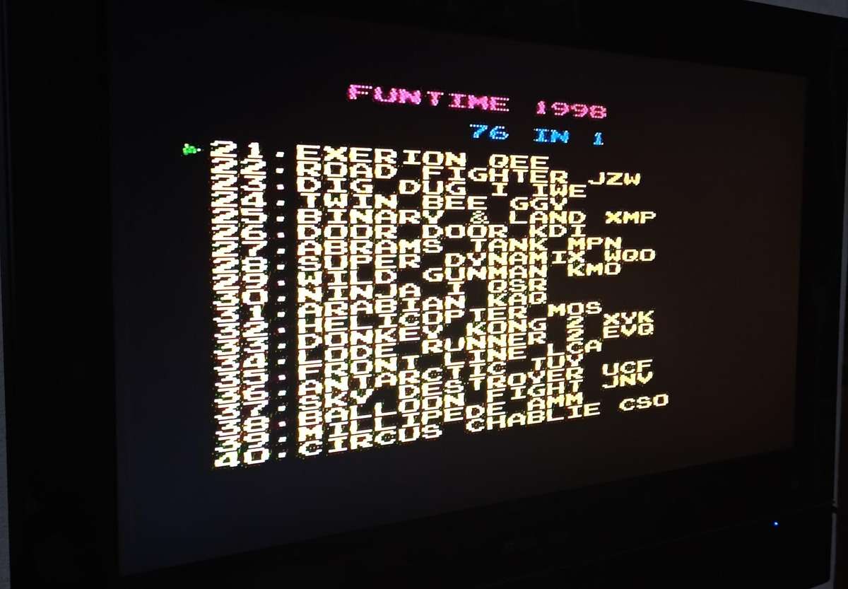 TV Games console 8bit Vintage