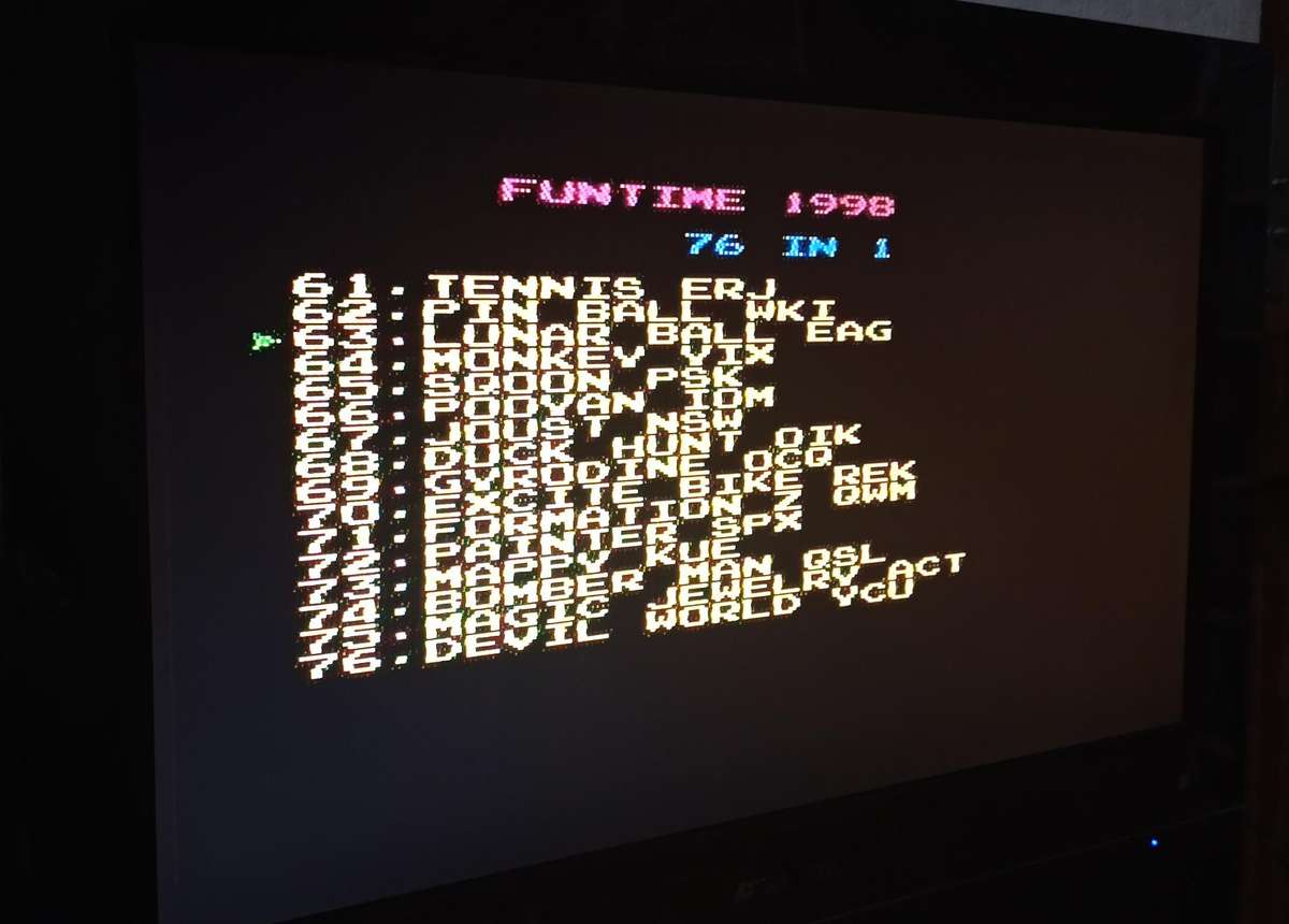 TV Games console 8bit Vintage