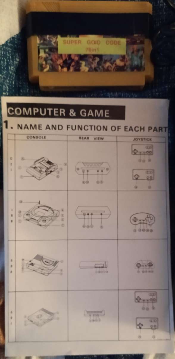 TV Games console 8bit Vintage