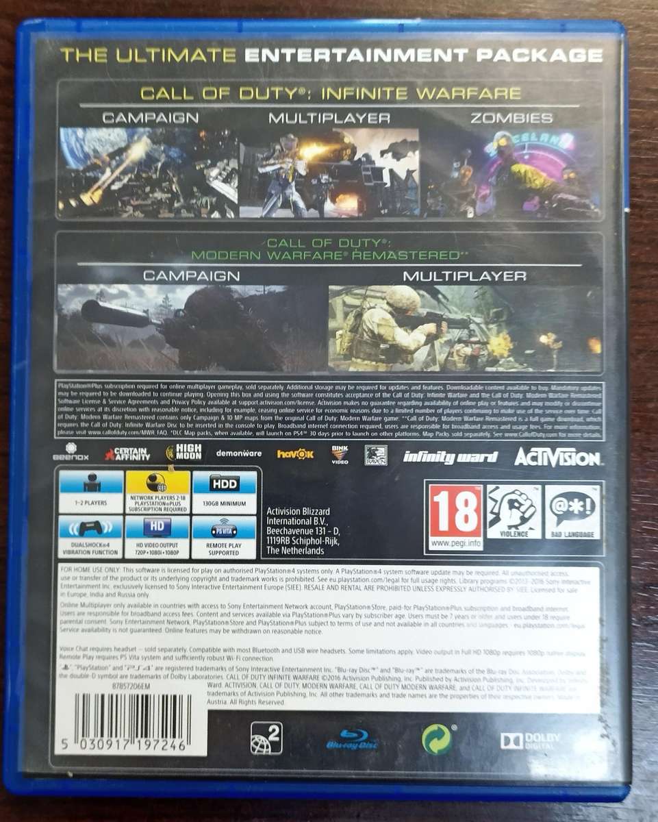 Call of Duty Infinite Warfare Legacy Edition for PS4 (CIB)