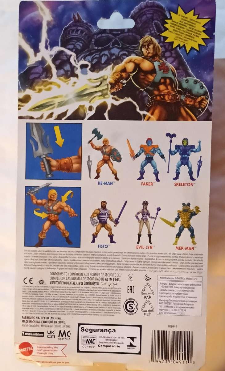 Masters of the Universe He-man Action Figurine (Sealed)