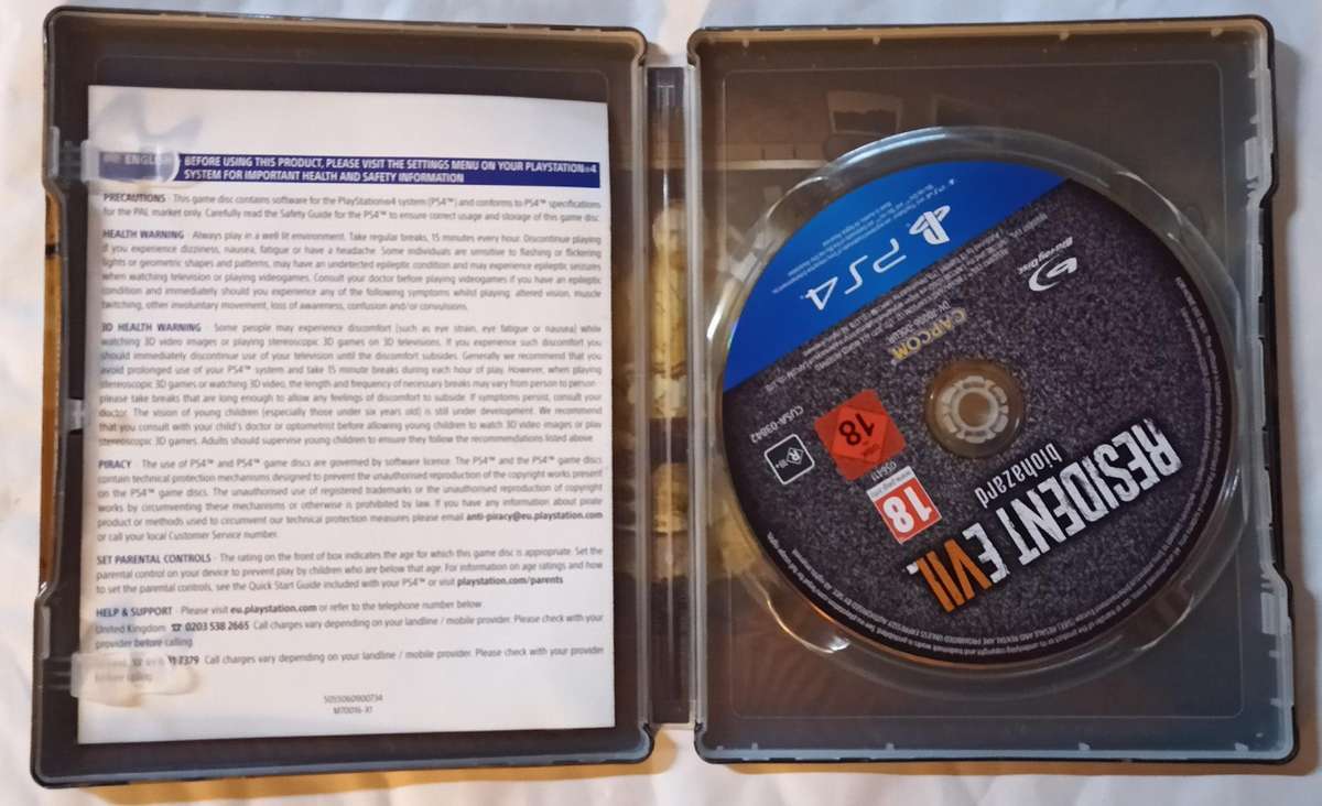 Resident Evil 7 Steelbook for PS4 (CIB)