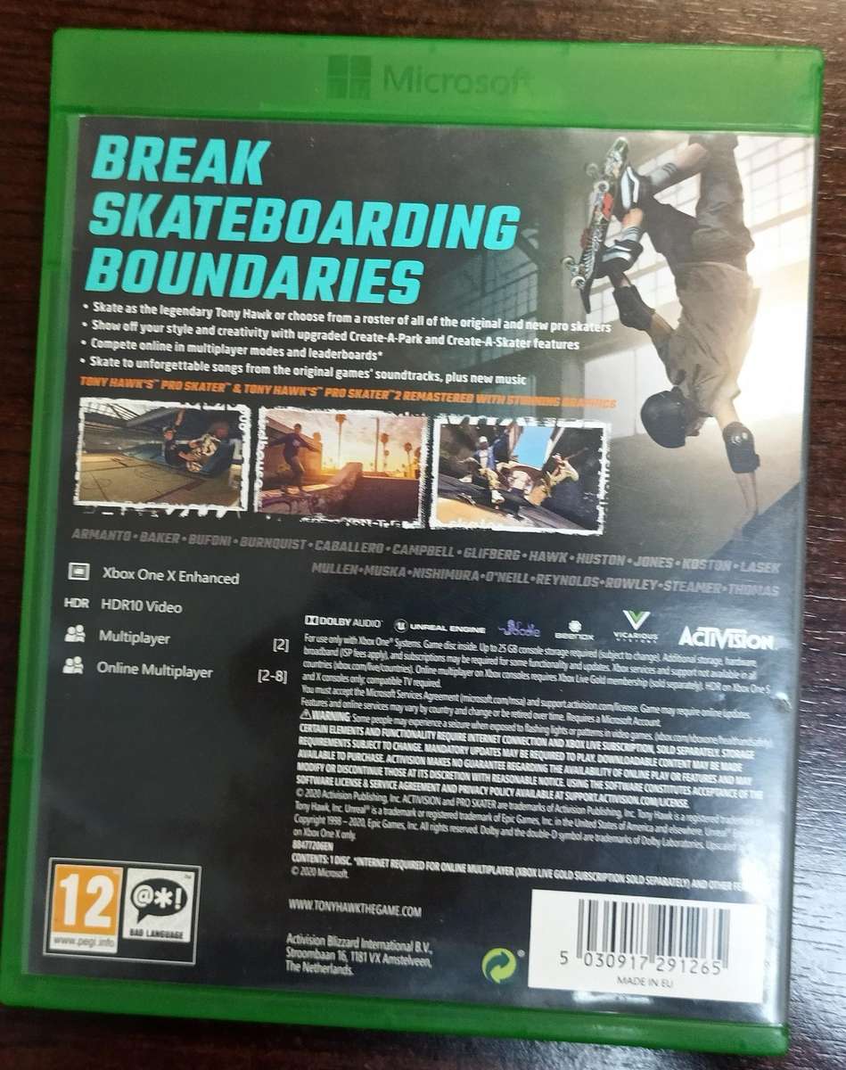 Tony Hawk's Pro Skater 1 + 2 for Xbox One