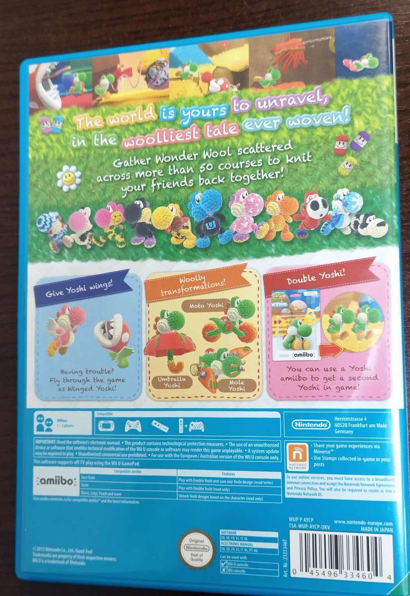 Yoshi's Woolly World for the Wii U PAL CIB