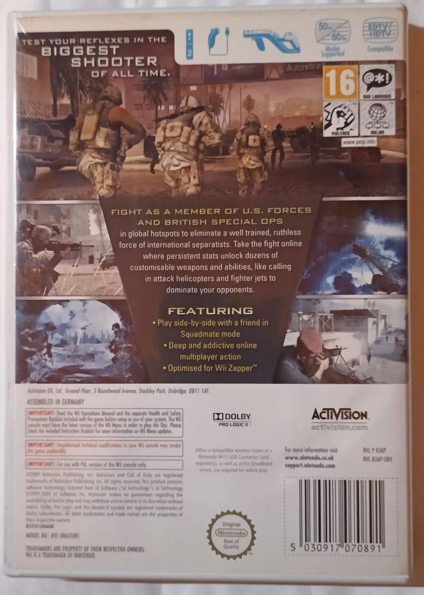 Call of Duty Modern Warfare for Wii PAL