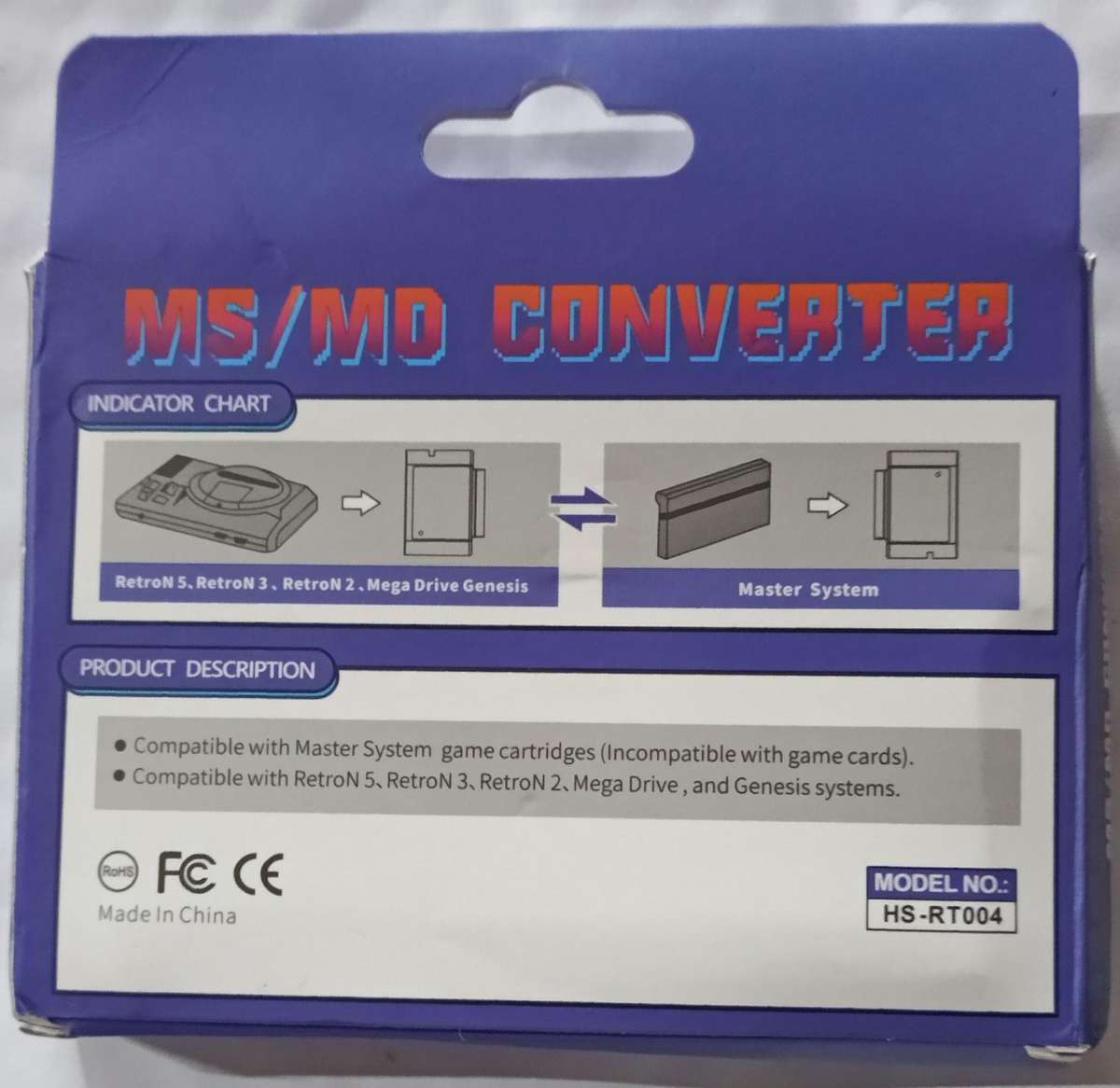 Sega Mega Drive to Master System Converter (New)