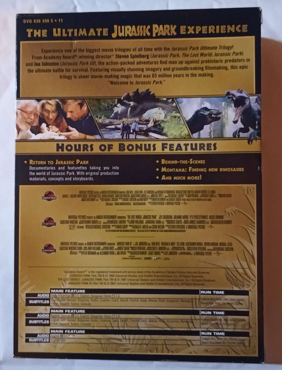 Jurassic Park Ultimate Trilogy on DVD