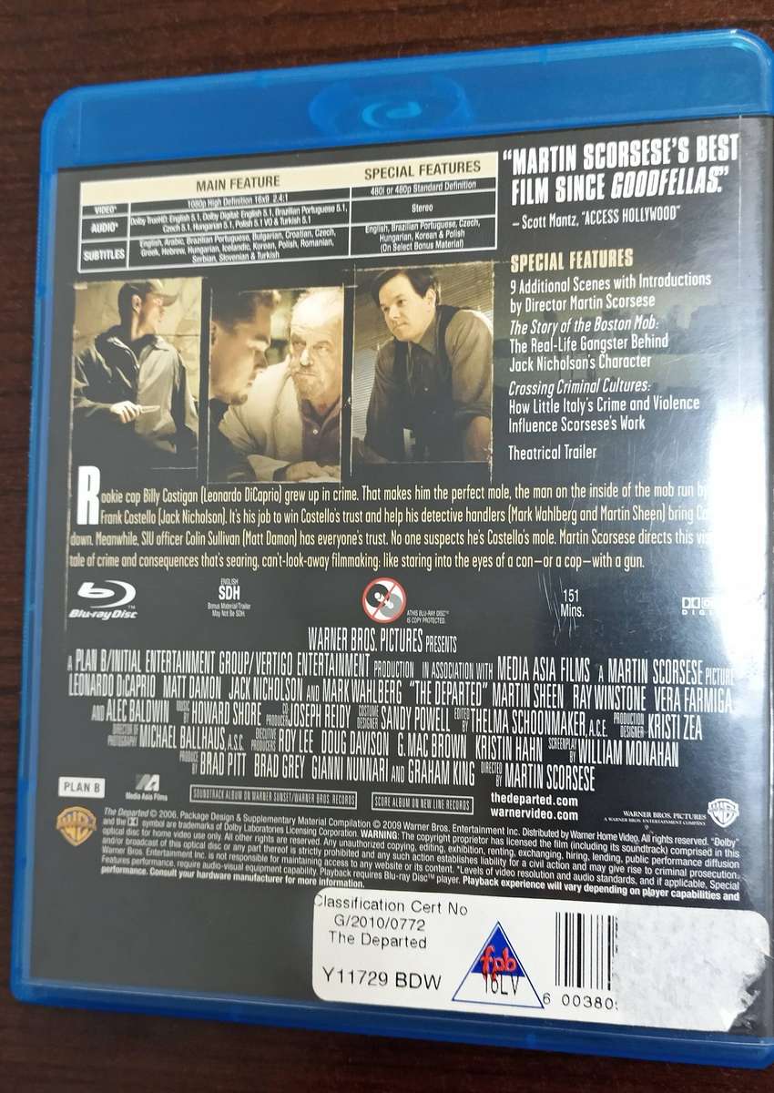 The Departed on Blu-ray