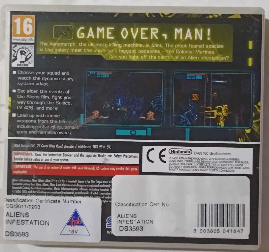 Aliens Infestation for Nintendo DS (CIB)