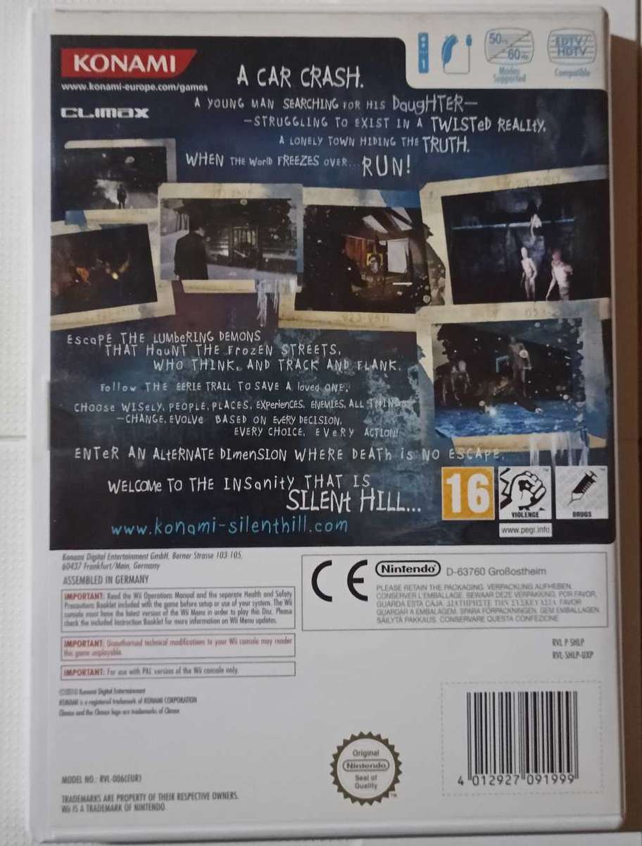 Silent Hill Shattered Memories for Wii (PAL CIB)