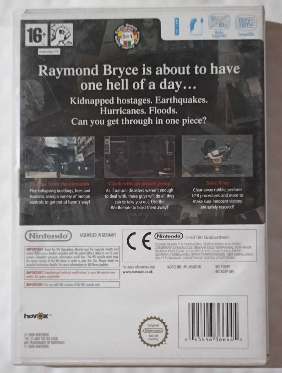 Disaster Day of Crisis for Nintendo Wii (PAL)