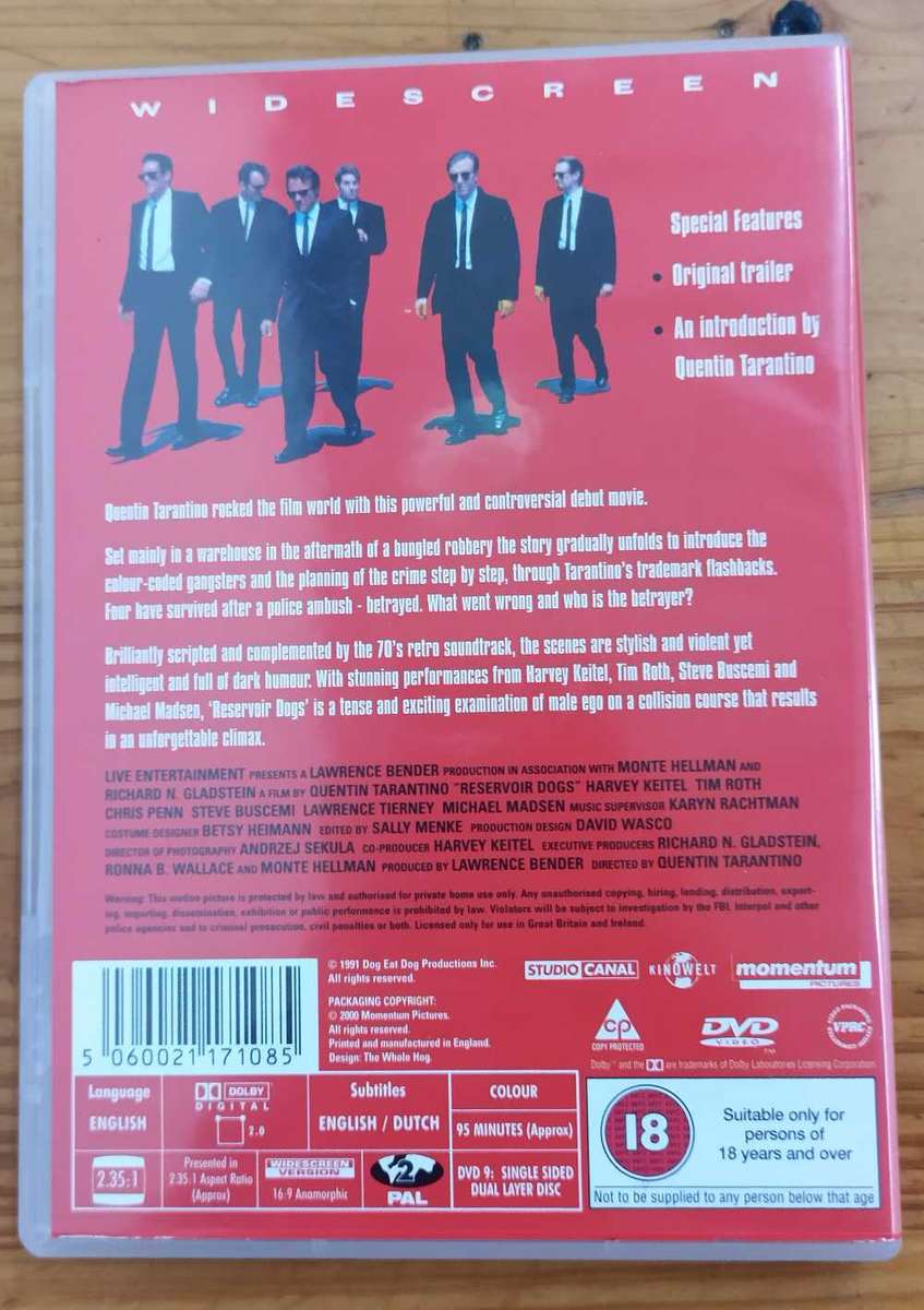 Reservoir dogs on DVD