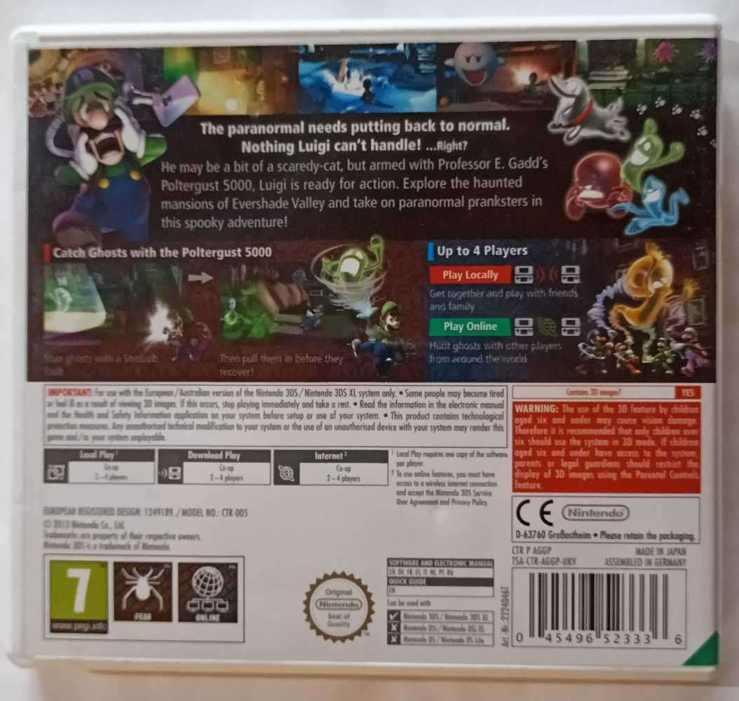 Luigi's Mansion 2 for Nintendo 3DS (EUR, CIB)