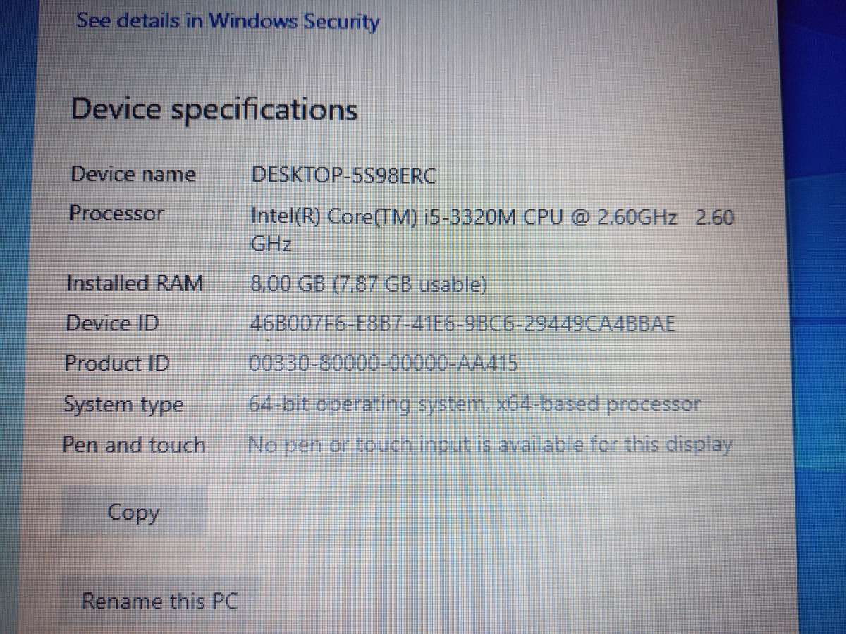 HP Probook 6570b Laptop