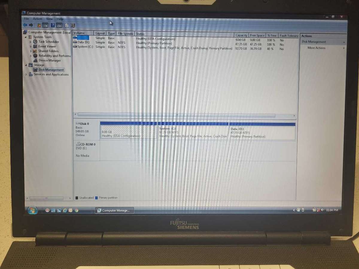 Fujitsu Siemens Amilo Pi 3525 Centrino laptop - Battery does not hold charge