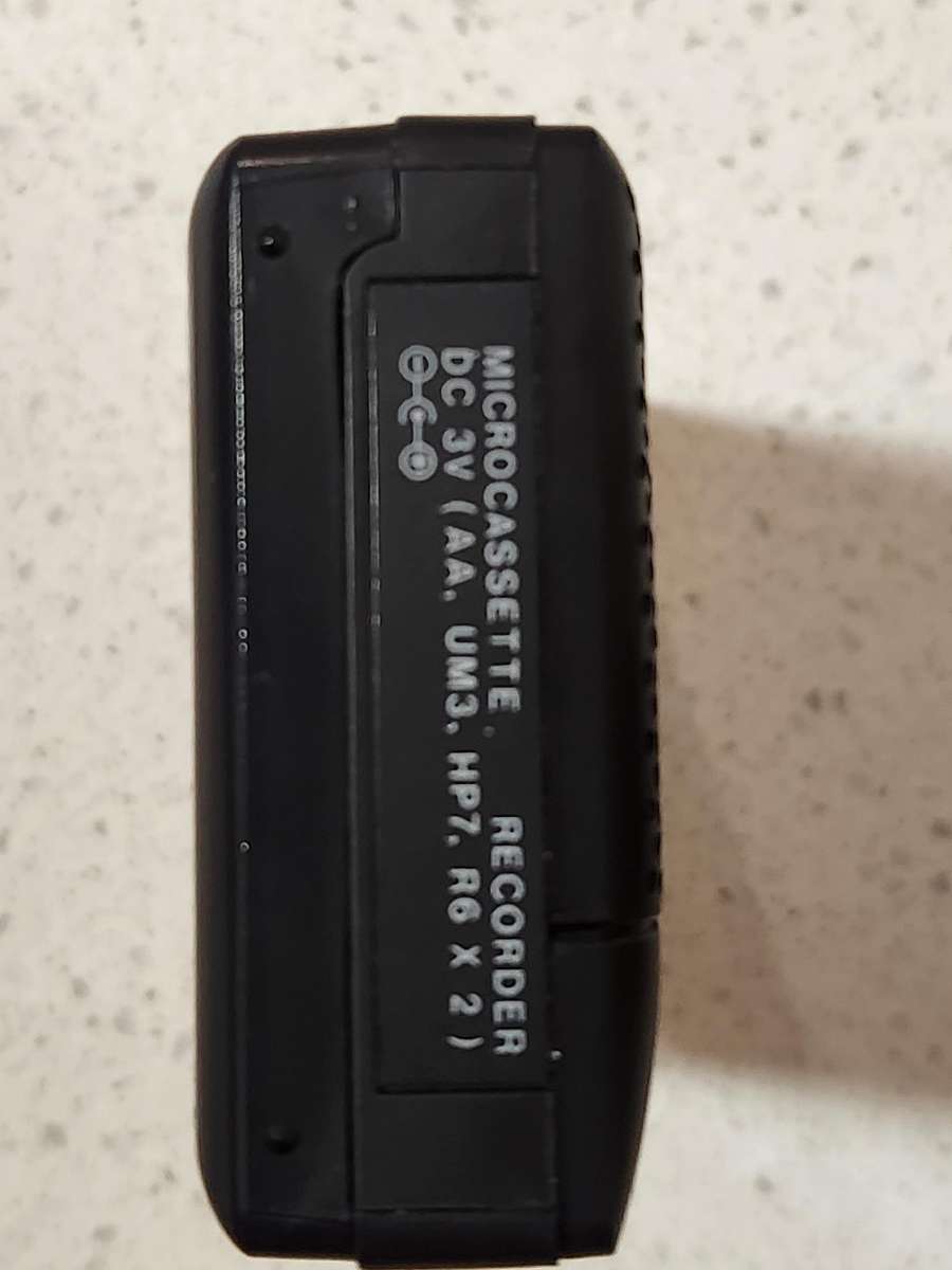 Microcassette Recorder with Sony tape