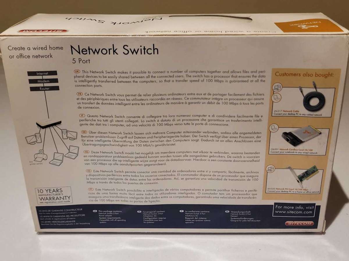 Sitecom 5 port Network Switch