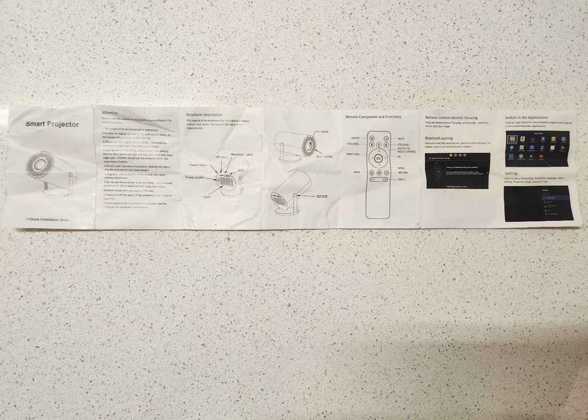 Portable Smart Projector for repair or parts