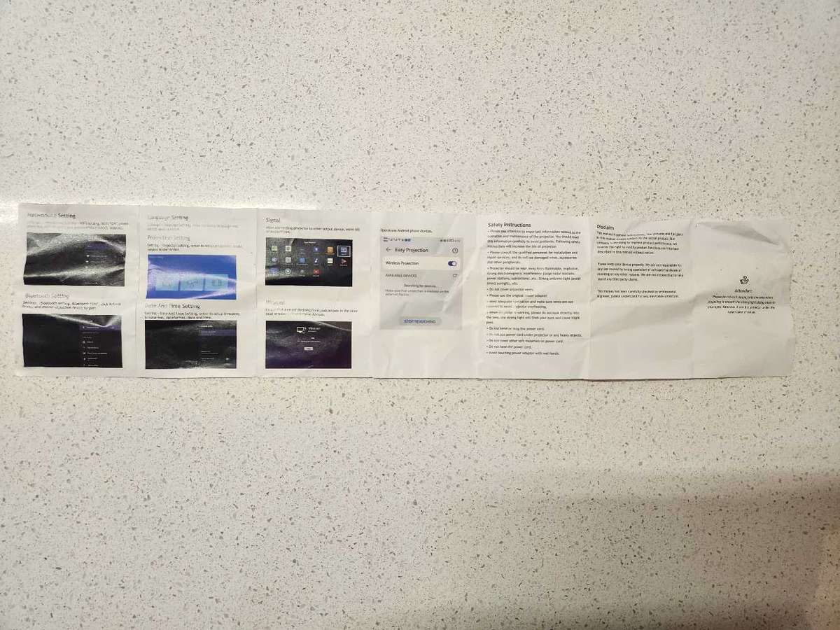 Portable Smart Projector for repair or parts